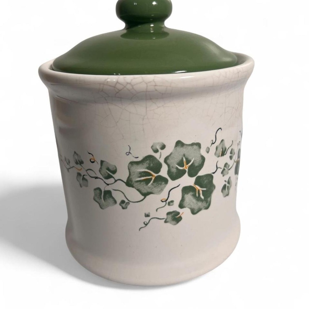 Corelle Callaway Small Canister w/ Lid Jay Import Co 6" Vintage Kitchen Jar